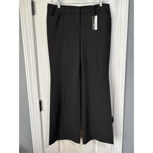 Express Pants Womens 12R Black White Pinstripe Trouser Career Office NWT